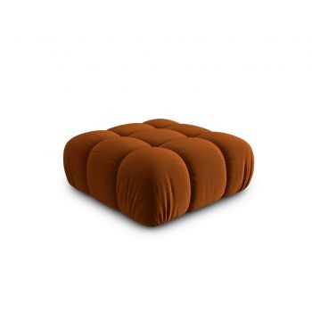 Taburet, Bellis, Micadoni Home, BL, 94x94x39 cm, catifea, caramiziu