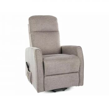 Fotoliu cu Recliner Electric Selle 152, 68x89-144x110 cm, Stofa Brego Beige