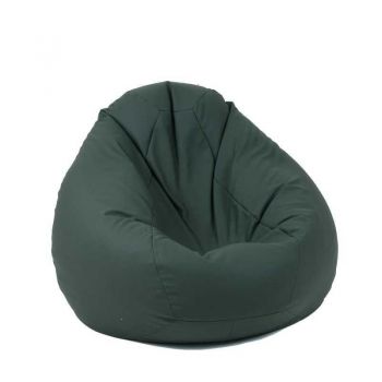 Fotoliu Nirvana Gigant, Material Piele ecologica - Dark Green