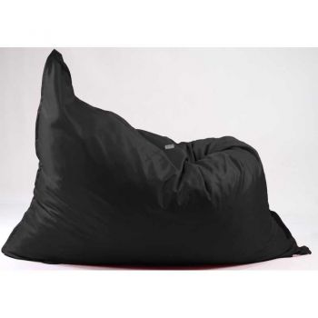 Fotoliu tip Perna Magic Pillow XXL, Material Textil - Negru