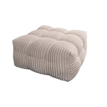 Pouf Santa Fe 90x90x43 cm, Reyat Cream