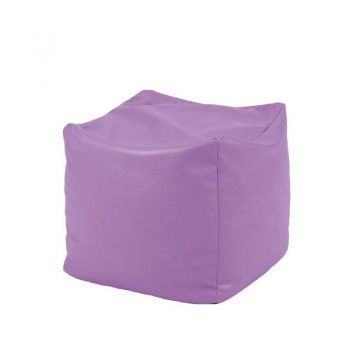 Taburet Cub XL, Material Piele ecologica - Violet