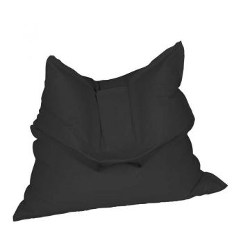 Fotoliu tip Perna Magic Pillow, Material Piele ecologica - Dark Grey