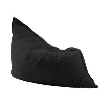 Fotoliu tip Perna Magic Pillow XXL, Material Textil - Black Velvet