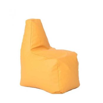 Fotoliu tip Scaun Sunlounger Junior, Material Piele Ecologica - Galben