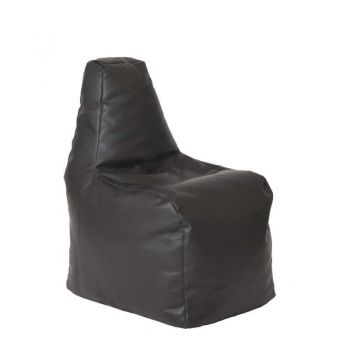 Fotoliu tip Scaun Sunlounger Junior, Material Piele Ecologica - Negru