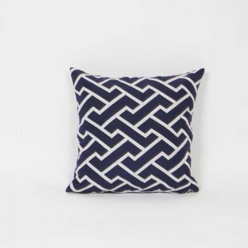 Perna decorativa 40x40 cm, Material textil - Zippity Navy