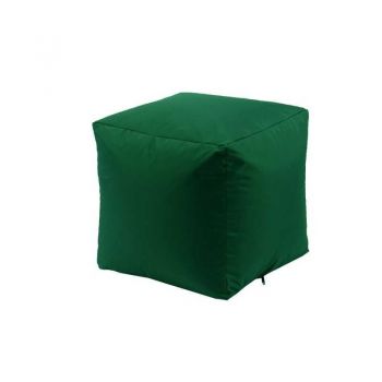 Taburet Cub XL, Material impermeabil - Verde