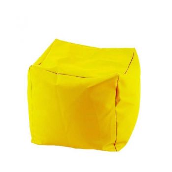 Taburet Cub XL, Material Impermeabil - Yellow Quince