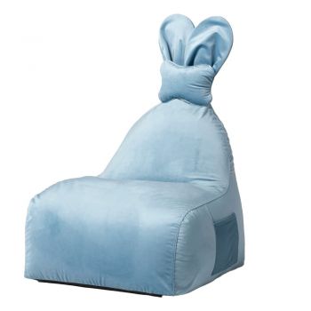 Fotoliu puf pentru copii albastru Funny Bunny – The Brooklyn Kids