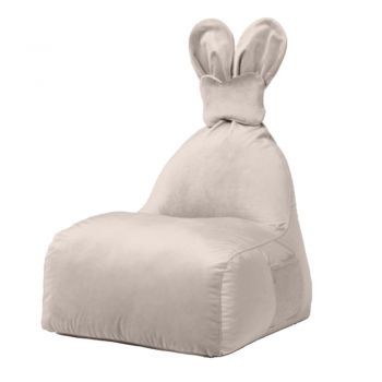 Fotoliu puf pentru copii bej Funny Bunny – The Brooklyn Kids