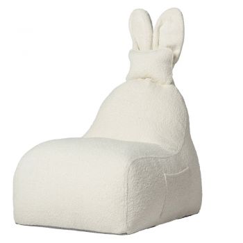 Fotoliu puf pentru copii crem Funny Bunny – The Brooklyn Kids