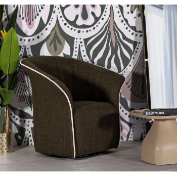 Fotoliu rotativ Siena Green Swivel, Mauro Ferretti, 83.5x66x80 cm, fier/poliester, verde Fotoliu rotativ Siena Green Swivel, Mauro Ferretti, 83.5x66x80 cm, fier/poliester, verde