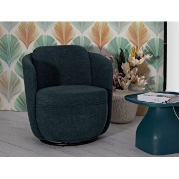 Fotoliu rotativ Torino Ottanio Swivel , Mauro Ferretti, 70x72x75 cm, fier/poliester, teal/turcoaz Fotoliu rotativ Torino Ottanio Swivel , Mauro Ferretti, 70x72x75 cm, fier/poliester, teal/turcoaz