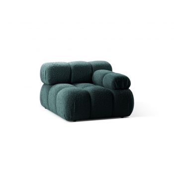 Modul dreapta pentru canapea modulara, 1 loc, Bellis-213, Micadoni Home, 94x94x70 cm, tesatura boucle, petrol