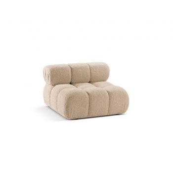 Modul pentru canapea modulara, 1 loc, Bellis-213, Micadoni Home, 94x94x70 cm, tesatura boucle, bej sand