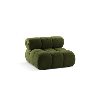 Modul pentru canapea modulara, 1 loc, Bellis-213, Micadoni Home, 94x94x70 cm, tesatura boucle, verde