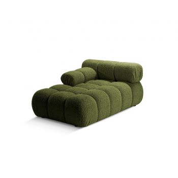 Sezlong living stanga 1 loc, Bellis-213, Micadoni Home, 155x94x70 cm, tesatura boucle, verde