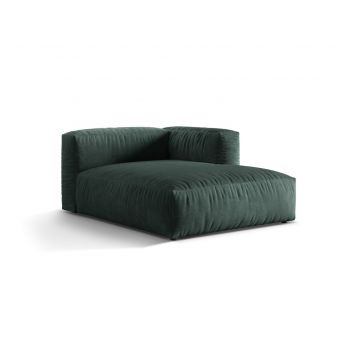 Sezlong modular living dreapta 1 loc, Martina-120, Micadoni Home, 176x123x75 cm, catifea, petrol