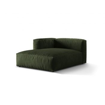 Sezlong modular living stanga 1 loc, Martina-120, Micadoni Home, 176x123x75 cm, catifea, verde