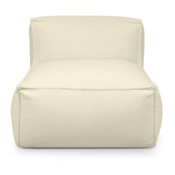 Fotoliu bean bag crem cu tapițerie din țesătură bouclé Mass Open Modul 90 – SLOWDOWN Fotoliu bean bag crem cu tapițerie din țesătură bouclé Mass Open Modul 90 – SLOWDOWN