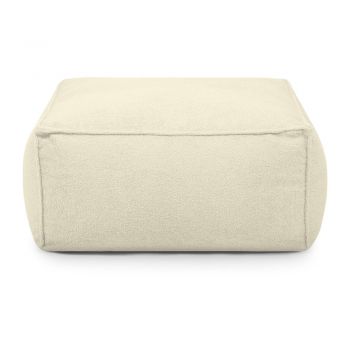 Fotoliu bean bag crem cu tapițerie din țesătură bouclé Mass – SLOWDOWN Fotoliu bean bag crem cu tapițerie din țesătură bouclé Mass – SLOWDOWN