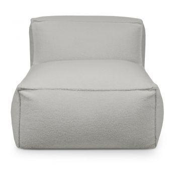 Fotoliu bean bag gri deschis cu tapițerie din țesătură bouclé Mass Open Modul 90 – SLOWDOWN Fotoliu bean bag gri deschis cu tapițerie din țesătură bouclé Mass Open Modul 90 – SLOWDOWN