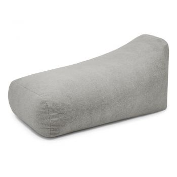 Fotoliu bean bag gri deschis cu tapițerie din țesătură bouclé Snug Long 140 – SLOWDOWN Fotoliu bean bag gri deschis cu tapițerie din țesătură bouclé Snug Long 140 – SLOWDOWN