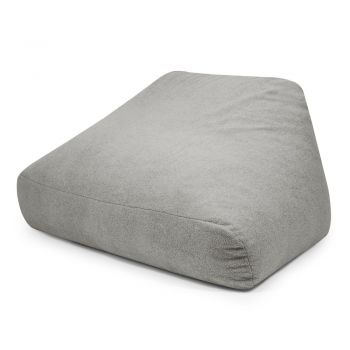 Fotoliu bean bag gri deschis cu tapițerie din țesătură bouclé Sofa Snug – SLOWDOWN Fotoliu bean bag gri deschis cu tapițerie din țesătură bouclé Sofa Snug – SLOWDOWN
