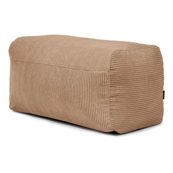 Fotoliu bean bag maro cu tapițerie din catifea reiată Plus 100 Lounge – SLOWDOWN Fotoliu bean bag maro cu tapițerie din catifea reiată Plus 100 Lounge – SLOWDOWN