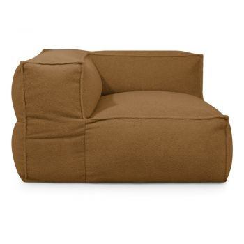 Fotoliu bean bag maro cu tapițerie din țesătură bouclé Mass Corner 125 Left – SLOWDOWN Fotoliu bean bag maro cu tapițerie din țesătură bouclé Mass Corner 125 Left – SLOWDOWN
