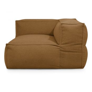 Fotoliu bean bag maro cu tapițerie din țesătură bouclé Mass Corner 125 Right – SLOWDOWN Fotoliu bean bag maro cu tapițerie din țesătură bouclé Mass Corner 125 Right – SLOWDOWN