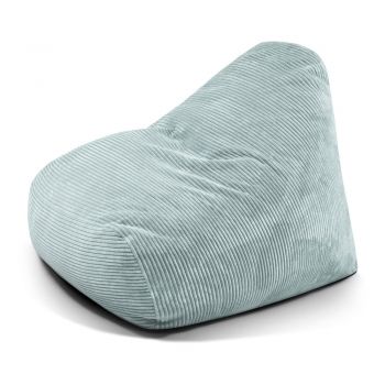 Fotoliu bean bag verde mentă cu tapițerie din catifea reiată Snug 100 – SLOWDOWN Fotoliu bean bag verde mentă cu tapițerie din catifea reiată Snug 100 – SLOWDOWN
