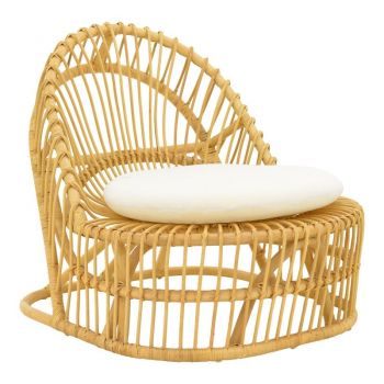 Fotoliu cu perna Tromso Boho Natural 80x85x98 cm Fotoliu cu perna Tromso Boho Natural 80x85x98 cm