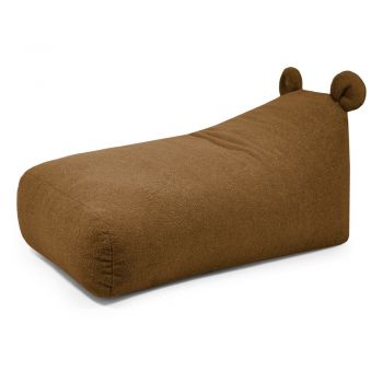 Fotoliu puf pentru copii maro cu tapițerie din țesătură bouclé Snug 130 Bear – SLOWDOWN Fotoliu puf pentru copii maro cu tapițerie din țesătură bouclé Snug 130 Bear – SLOWDOWN