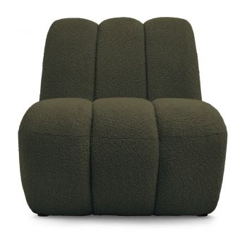 Fotoliu verde cu tapițerie din țesătură bouclé Janissaire – Bobochic Paris Fotoliu verde cu tapițerie din țesătură bouclé Janissaire – Bobochic Paris