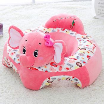 Fotoliu Baby Smile Animalute Invat Sa Stau In Fundulet 45 cm, Elefantelul roz Fotoliu Baby Smile Animalute Invat Sa Stau In Fundulet 45 cm, Elefantelul roz