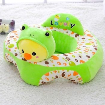 Fotoliu Baby Smile Animalute Invat Sa Stau In Fundulet 45 cm, Puisorul verde Fotoliu Baby Smile Animalute Invat Sa Stau In Fundulet 45 cm, Puisorul verde