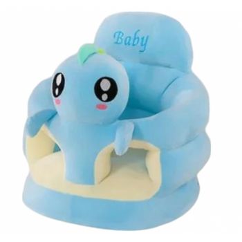 Fotoliu bebe cu spatar si suport de picioare - Dinozaurul bleu Fotoliu bebe cu spatar si suport de picioare - Dinozaurul bleu