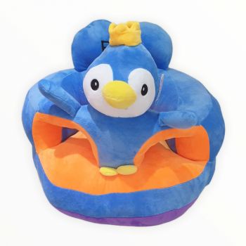 Fotoliu bebe cu spatar si suport de picioare - Pinguinul regal albastru Fotoliu bebe cu spatar si suport de picioare - Pinguinul regal albastru