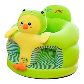 Fotoliu bebe cu spatar si suport de picioare - Puisorul verde Fotoliu bebe cu spatar si suport de picioare - Puisorul verde