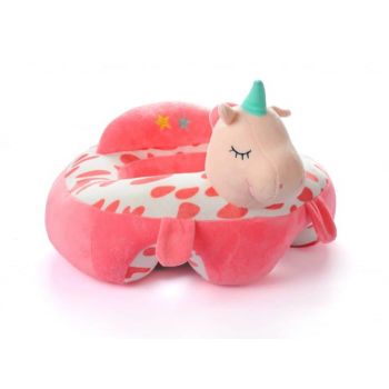 Fotoliu Bebe Unicorn invat sa stau in fundulet, 45 cm, din plus Fotoliu Bebe Unicorn invat sa stau in fundulet, 45 cm, din plus