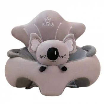 Fotoliu bebelusi cu spatar si suport picioare Lucky Baby, Koala gri Fotoliu bebelusi cu spatar si suport picioare Lucky Baby, Koala gri