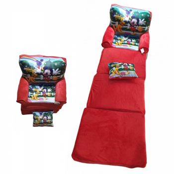 Fotoliu si perna Clubul lui Mickey Mouse, cu 4 placi, Extensibil la 150 cm Fotoliu si perna Clubul lui Mickey Mouse, cu 4 placi, Extensibil la 150 cm