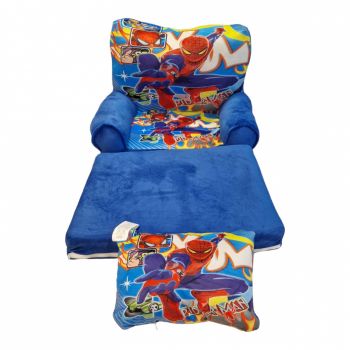 Fotoliu Spiderman cu imprimeu cu 2 placi, Extensibil la 80 cm Fotoliu Spiderman cu imprimeu cu 2 placi, Extensibil la 80 cm
