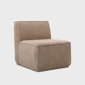 Fotoliu modular Likke, Homla, 88x73x73 cm, catifea din poliester, bej Fotoliu modular Likke, Homla, 88x73x73 cm, catifea din poliester, bej