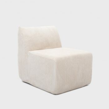 Fotoliu modular Svela, Homla, 80x59.5x62 cm, catifea din poliester, bej Fotoliu modular Svela, Homla, 80x59.5x62 cm, catifea din poliester, bej