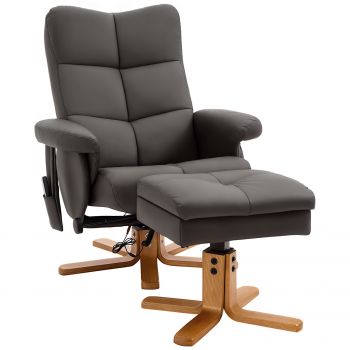 HOMCOM Fotoliu de masaj cu taburet, rotativ la 360°, fotoliu de relaxare electric cu funcții de culcare și spațiu de depozitare, fotoliu TV cu buzunar lateral și telecomandă pentru sufragerie, piele artificială, maro | Aosom Romania HOMCOM Fotoliu de masaj cu taburet, rotativ la 360°, fotoliu de relaxare electric cu funcții de culcare și spațiu de depozitare, fotoliu TV cu buzunar lateral și telecomandă pentru sufragerie, piele artificială, maro | Aosom Romania