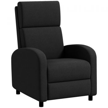 HOMCOM Fotoliu relax fotoliu inclinabil salon fotoliu de relaxare - spătar reglabil până la 160° suport pentru picioare integrat | Aosom Romania HOMCOM Fotoliu relax fotoliu inclinabil salon fotoliu de relaxare - spătar reglabil până la 160° suport pentru picioare integrat | Aosom Romania
